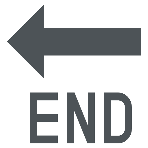 End Arrow Directional Symbol (Colored) Free Open-Source SVG Icon (Emoji One (Colored))