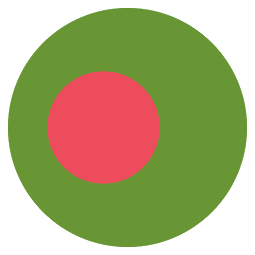 Bangladesh National Flag (Colored) Free Open-Source SVG Icon (Emoji One (Colored))