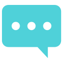 Left Speech Bubble (Colored) Free Open-Source SVG Icon