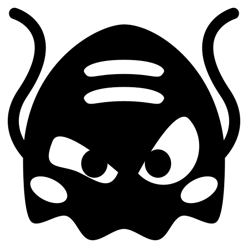 Alien Monster Character (Monotone) Free Open-Source SVG Icon (Emoji One (Monotone))