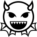 Angry Face with Horns (Monotone) Free Open-Source SVG Icon