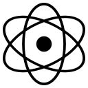 Atom Symbol (Monotone) Free Open-Source SVG Icon