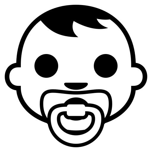 Baby Emoji (Monotone) Free Open-Source SVG Icon (Emoji One (Monotone))