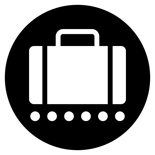 Baggage Claim Area (Monotone) Free Open-Source SVG Icon (Emoji One (Monotone))