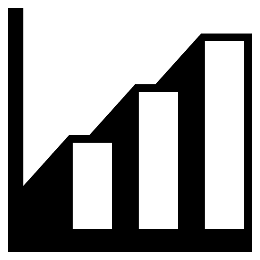 Bar Chart Graph (Monotone) Free Open-Source SVG Icon (Emoji One (Monotone))