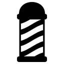 Barber Pole (Monotone) Free Open-Source SVG Icon