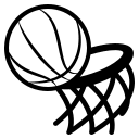 Basketball (Monotone) Free Open-Source SVG Icon