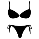 Bikini Swimwear (Monotone) Free Open-Source SVG Icon