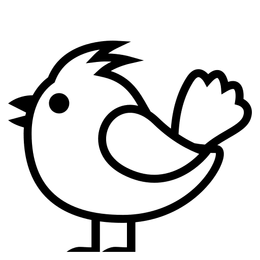 Bird (Monotone) Free Open-Source SVG Icon (Emoji One (Monotone))