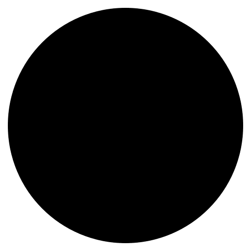 Black Circle (Monotone) Free Open-Source SVG Icon (Emoji One (Monotone))