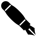 Black Nib (Monotone) Free Open-Source SVG Icon