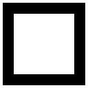 Black Square Button (Monotone) Free Open-Source SVG Icon