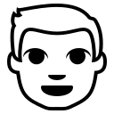 Blond-Haired Person (Monotone) Free Open-Source SVG Icon