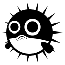 Blowfish Emoji (Monotone) Free Open-Source SVG Icon