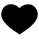 Blue Heart Symbol (Monotone) Free Open-Source SVG Icon