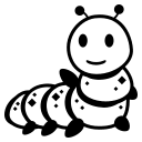 Bug Emoji (Monotone) Free Open-Source SVG Icon