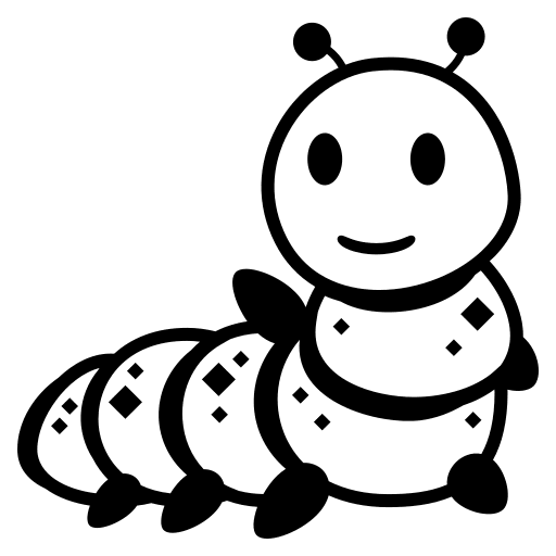 Bug Emoji (Monotone) Free Open-Source SVG Icon (Emoji One (Monotone))