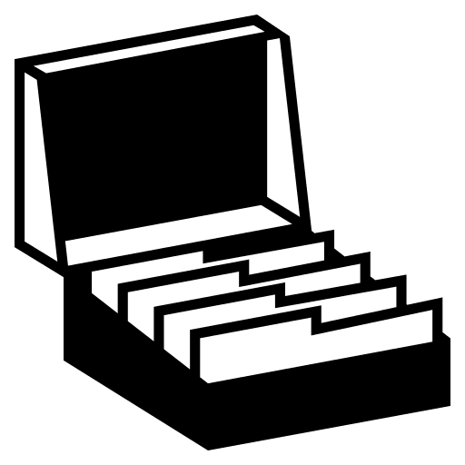 Card File Box (Monotone) Free Open-Source SVG Icon (Emoji One (Monotone))