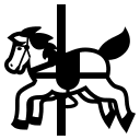 Carousel Horse (Monotone) Free Open-Source SVG Icon