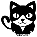 Cat Emoji (Monotone) Free Open-Source SVG Icon