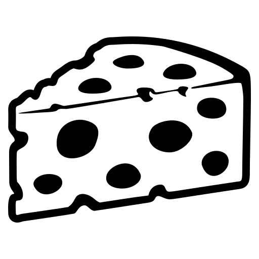 Cheese Wedge (Monotone) Free Open-Source SVG Icon (Emoji One (Monotone))