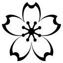 Cherry Blossom Flower (Monotone) Free Open-Source SVG Icon