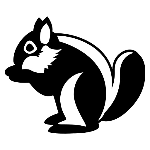 Chipmunk Animal Free Open-Source SVG Icon (Emoji One (Monotone))