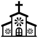 Church Building (Monotone) Free Open-Source SVG Icon