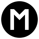 Circled Letter M (Monotone) Free Open-Source SVG Icon