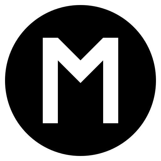 Circled Letter M (Monotone) Free Open-Source SVG Icon (Emoji One (Monotone))