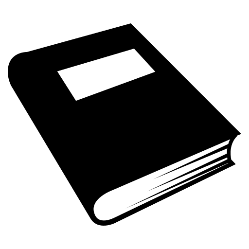 Closed Book (Monotone) Free Open-Source SVG Icon (Emoji One (Monotone))