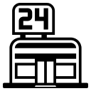 Convenience Store (Monotone) Free Open-Source SVG Icon