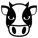 Cow Face Emoji Free Open-Source SVG Icon