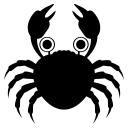 Crab (Monotone) Free Open-Source SVG Icon