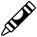 Crayon Drawing Tool (Monotone) Free Open-Source SVG Icon