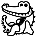 Crocodile Animal (Monotone) Free Open-Source SVG Icon