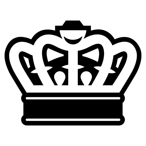 Crown Symbol (Monotone) Free Open-Source SVG Icon (Emoji One (Monotone))