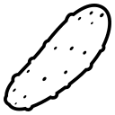 Cucumber Vegetable (Monotone) Free Open-Source SVG Icon