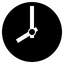 Eight O'Clock Time (Monotone) Free Open-Source SVG Icon