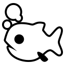 Fish (Monotone) Free Open-Source SVG Icon