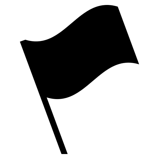 Black Flag Representation (Monotone) Free Open-Source SVG Icon (Emoji One (Monotone))