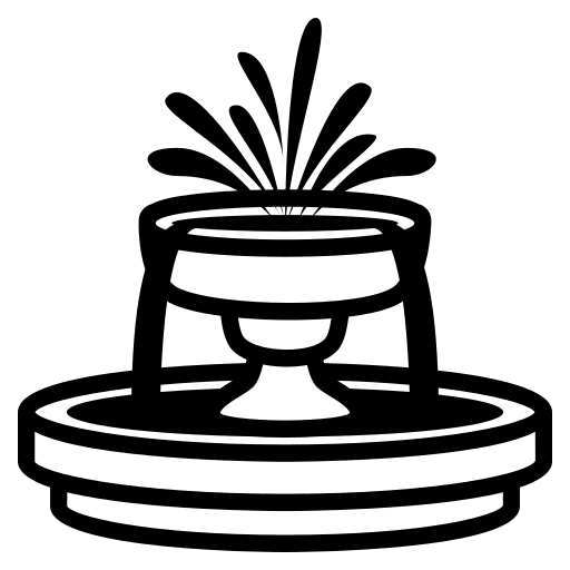 Fountain (Monotone) Free Open-Source SVG Icon (Emoji One (Monotone))