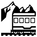 Mountain Railway (Monotone) Free Open-Source SVG Icon