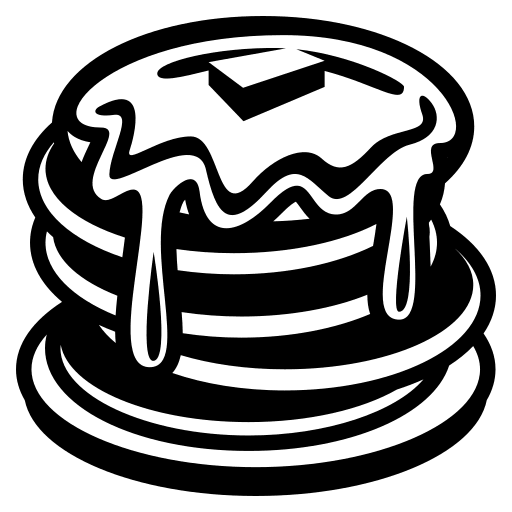 Pancakes (Monotone) Free Open-Source SVG Icon (Emoji One (Monotone))