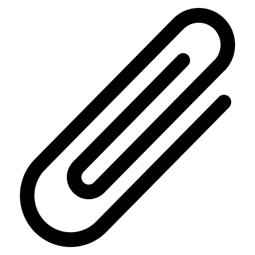 Paperclip (Monotone) Free Open-Source SVG Icon (Emoji One (Monotone))