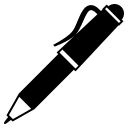 Writing Pen (Monotone) Free Open-Source SVG Icon