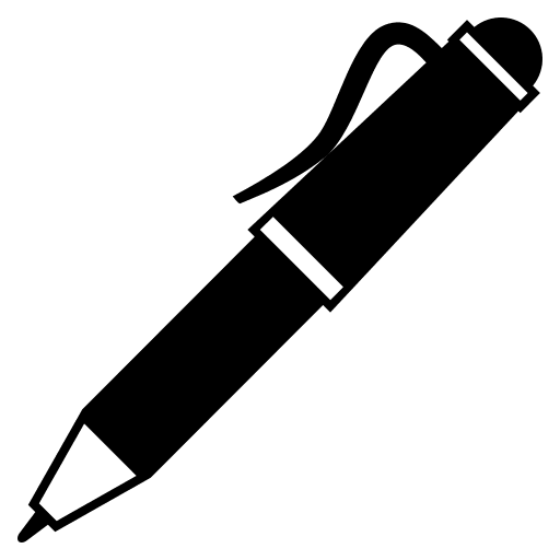 Writing Pen (Monotone) Free Open-Source SVG Icon (Emoji One (Monotone))