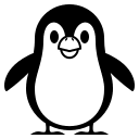 Penguin Character (Monotone) Free Open-Source SVG Icon