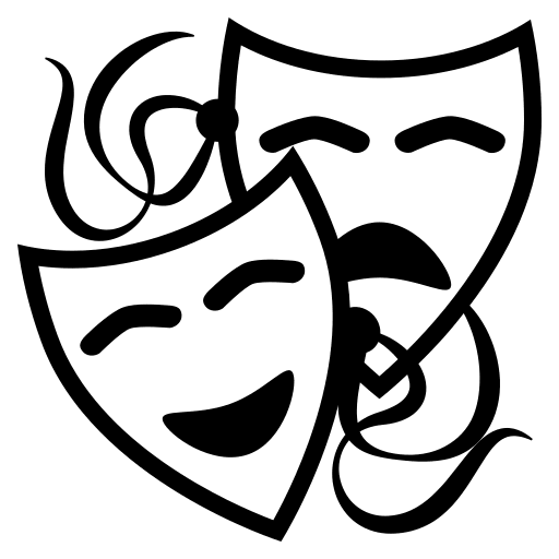 Performing Arts (Monotone) Free Open-Source SVG Icon (Emoji One (Monotone))