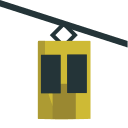 Aerial Tramway Transport System Free Open-Source SVG Icon